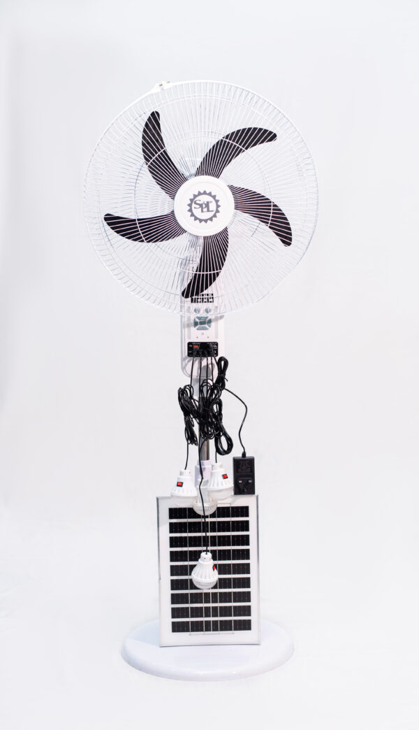 Model RSF-BR18.  ACDC 18 inches Rechargeable fan with MP3, FM,4bulbs USB output - Image 5